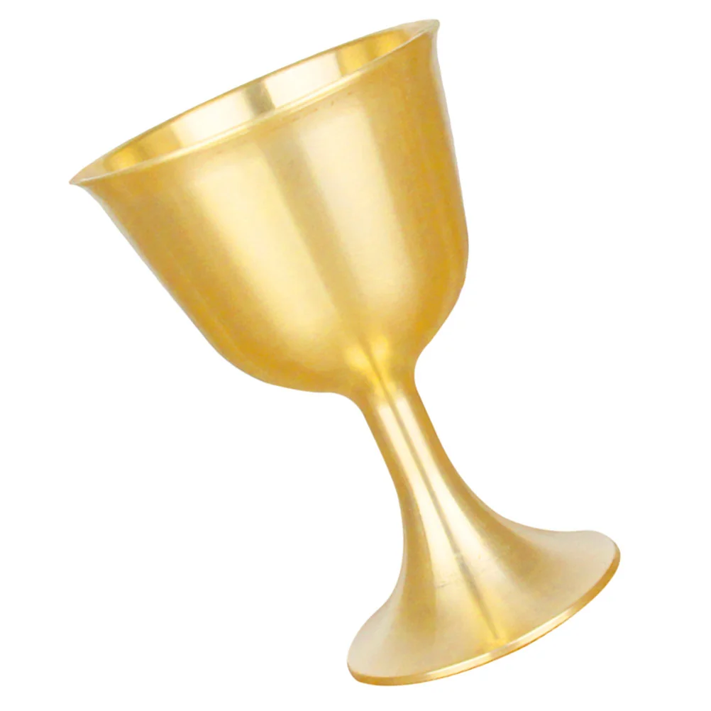 Стъклена настолна чаша за Отрасъла Храма, Месингови чаши, декоративен Кралски ретро маса Изображение 0