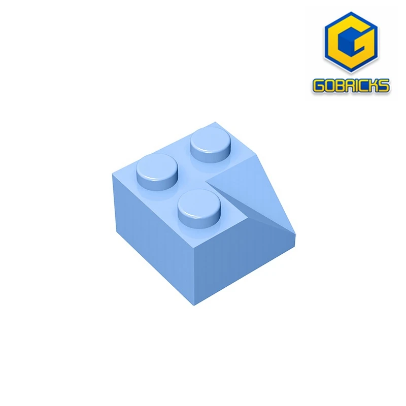 Керемиди за покриви Gobricks GDS-721 Slope brick2x2 45 с вдлъбнати наклон съвместими с lego 3046 children ' s Educational направи си САМ Изображение 0