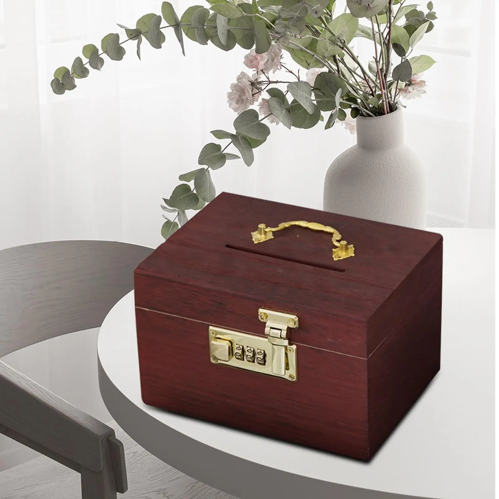2 Дървени Прасенце-Органайзер Кутия за Съхранение на Съкровища Декоративна Кутия за икономии Изображение 1