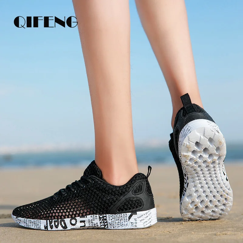Висококачествена лятна мъжки ежедневни обувки Аква Обувки Origin, маратонки от въздушна мрежа, Модни, спортни обувки от пеноматериала, плажни обувки, водоустойчив обувки Изображение 1