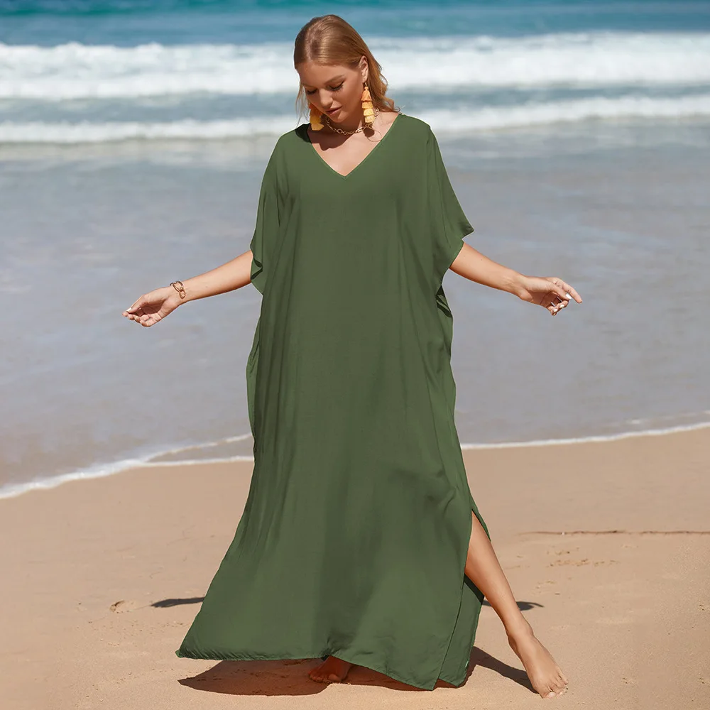 Лятото Богемное Плажна рокля за бременни, дрехи Seabeach, Бикини, Наметало за бременни, по-Големи Размери, Дълги рокли, широки дрехи Изображение 1