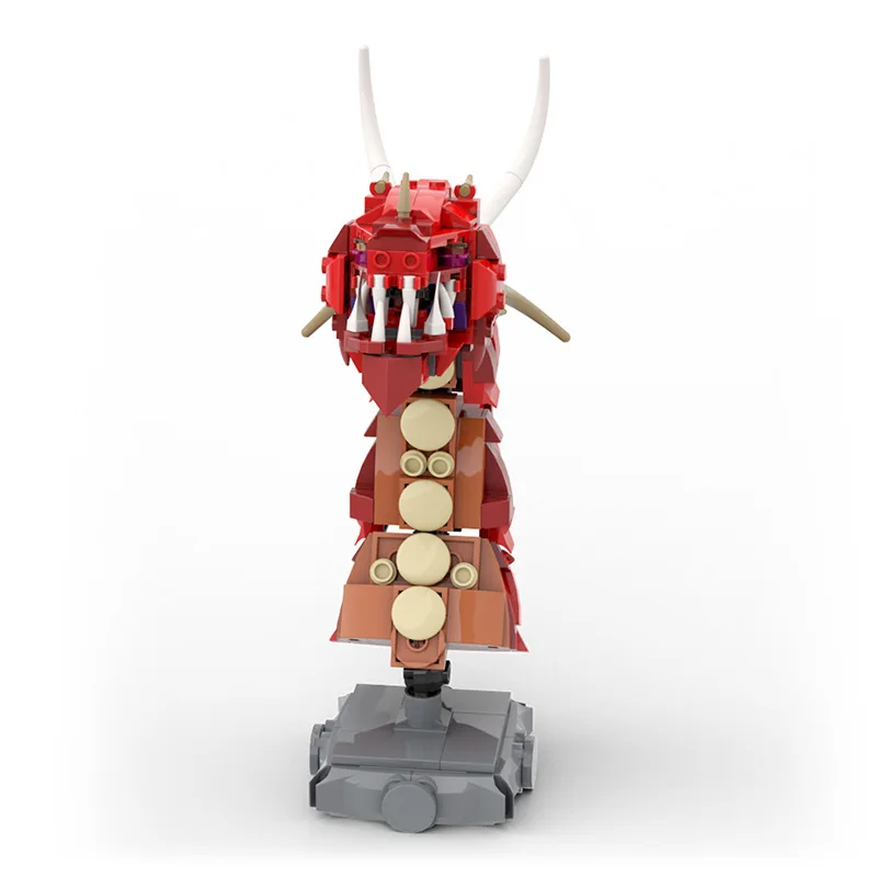 Нов Творчески Комплект Fire Ice Dragon MOC, Модел на Дисплея с Поставката, Комплекти Строителни Блокове, Тухли, Играчки за Деца, Подаръци за Рожден Ден Изображение 1