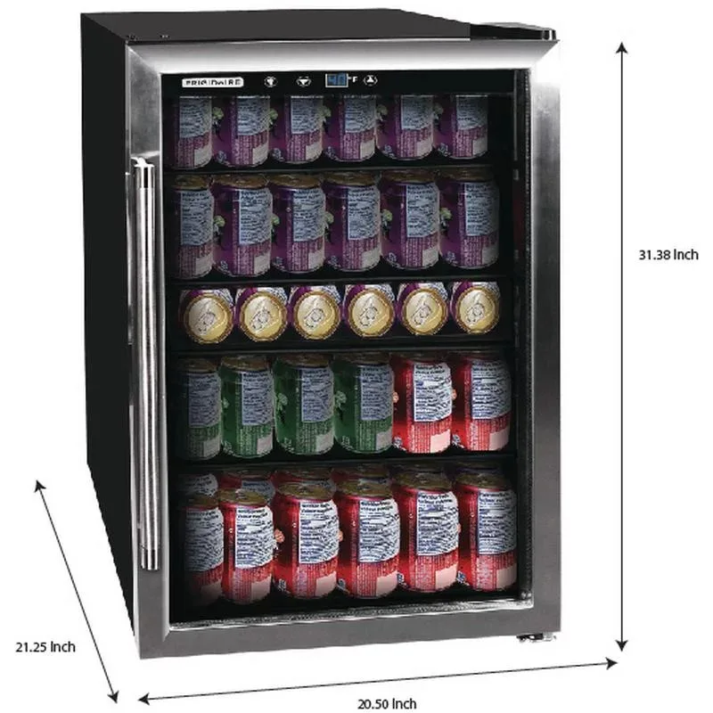 Хладилник за напитки Frigidaire обем 4,4 куб. метра за 126 кутии, EFMIS155, Неръждаема стомана Изображение 1