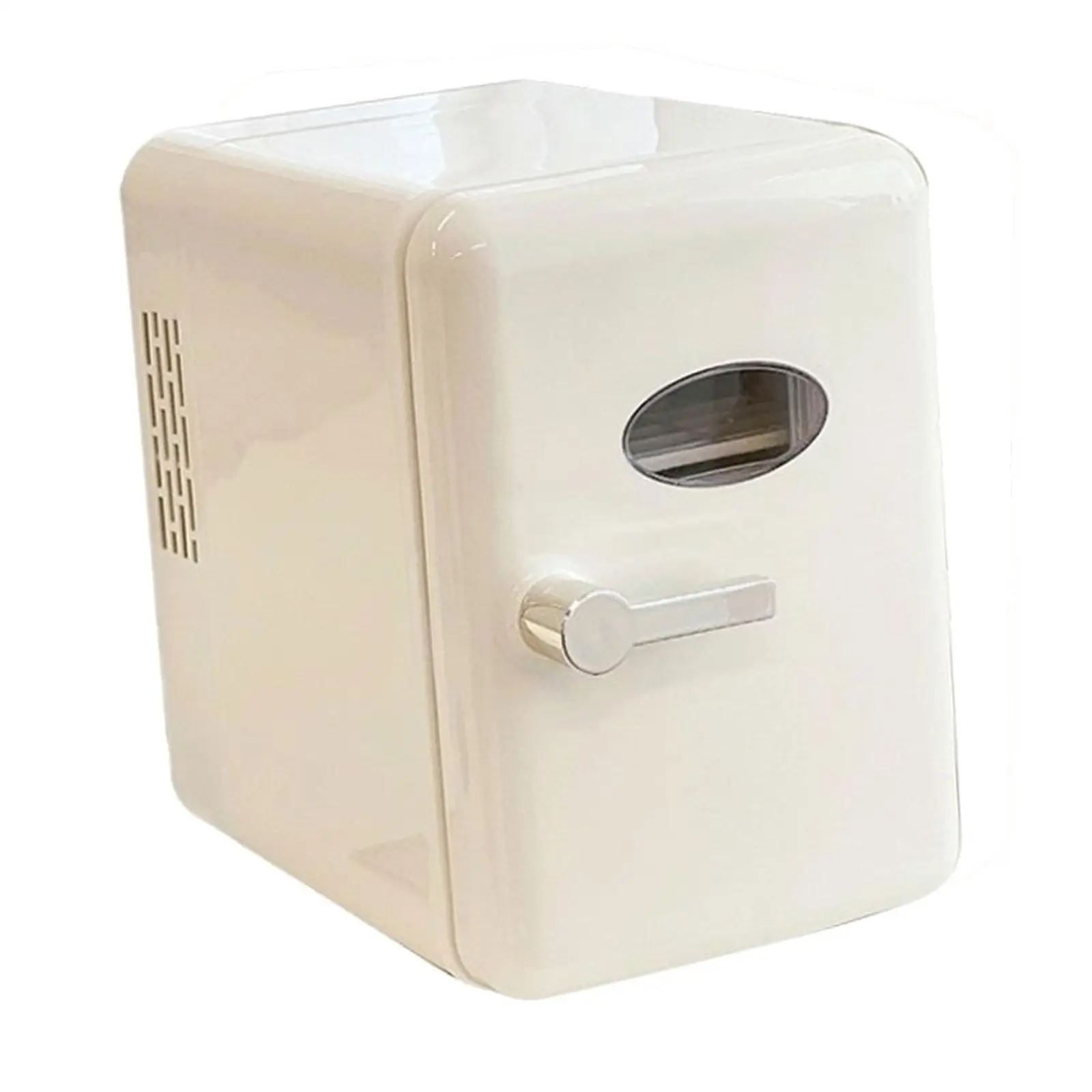 Електрическа мини охладител за 6 литра, компактен хладилник Jp 110V, бял, здрав, с регулируема температура, Многоцелеви, което е сладко за вашия офис, хотел Изображение 2