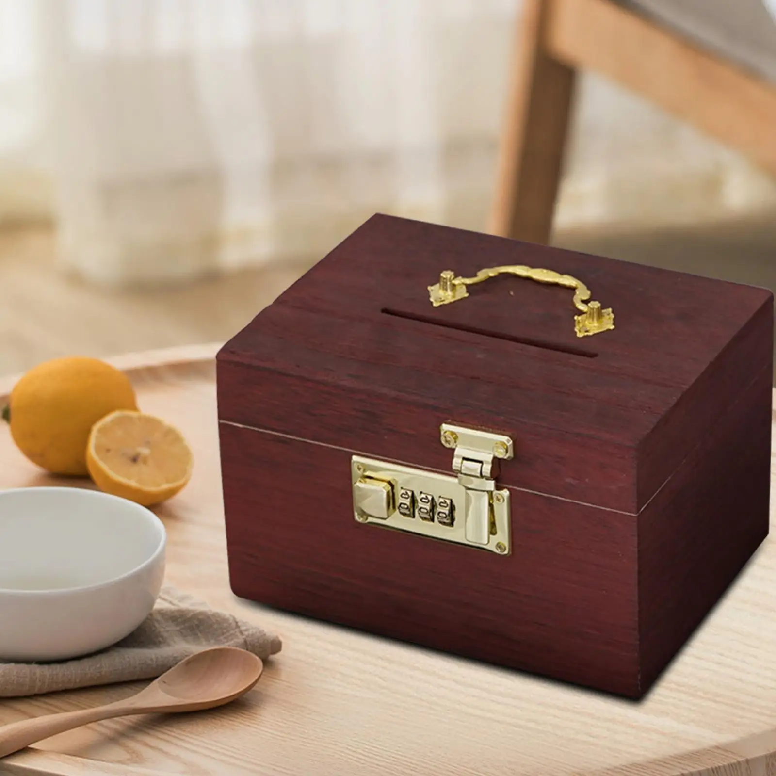 2 Дървени Прасенце-Органайзер Кутия за Съхранение на Съкровища Декоративна Кутия за икономии Изображение 2