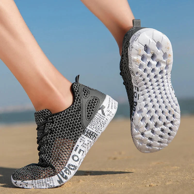Висококачествена лятна мъжки ежедневни обувки Аква Обувки Origin, маратонки от въздушна мрежа, Модни, спортни обувки от пеноматериала, плажни обувки, водоустойчив обувки Изображение 2