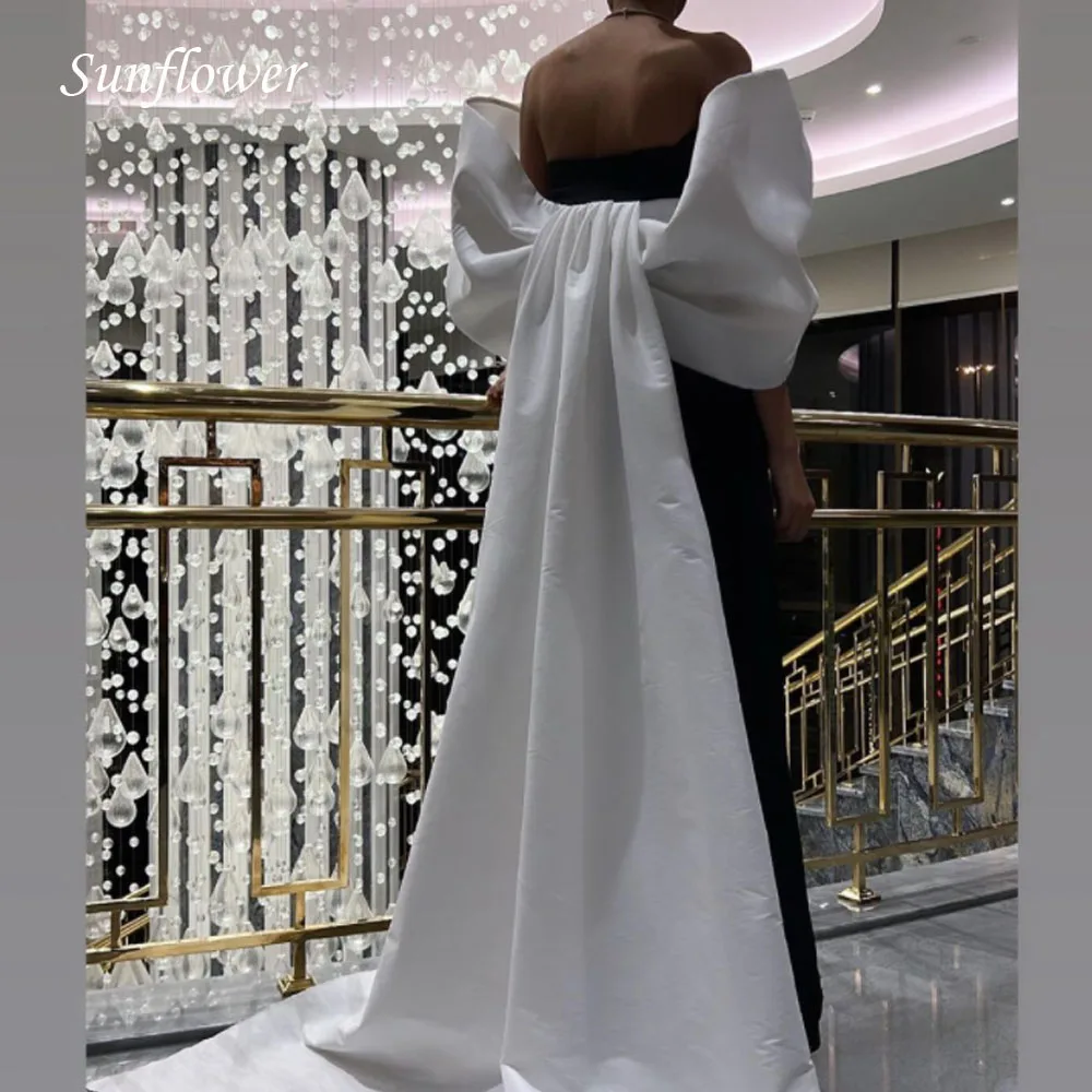 Вечерна рокля с лък под формата на Семе и отворени рамене 2023, Дебнещ Атласное Рокля с Лък на гърба с Дължина до пода, Висококачествени Рокли за Бала на Поръчка Изображение 2