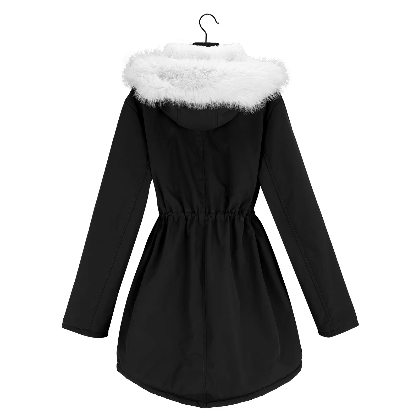 Топла топла продажба екстра голям пуловер жени, Женски сгъстено топло палто модерен зимни руното облицовка женски висок размер якета Изображение 3