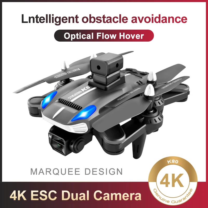 K8 Pro Безпилотни летателни апарати HD ESC Камера За заобикаляне на препятствия 6000 м Оптичен Поток Позициониране Квадрокоптер Играчка за подарък Изображение 3