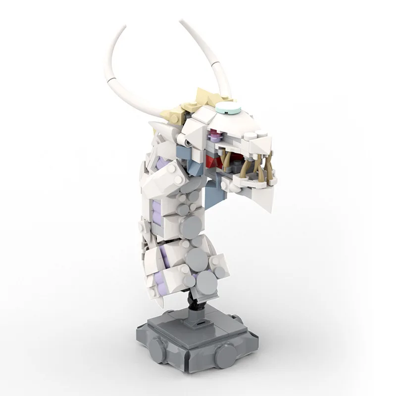 Нов Творчески Комплект Fire Ice Dragon MOC, Модел на Дисплея с Поставката, Комплекти Строителни Блокове, Тухли, Играчки за Деца, Подаръци за Рожден Ден Изображение 3
