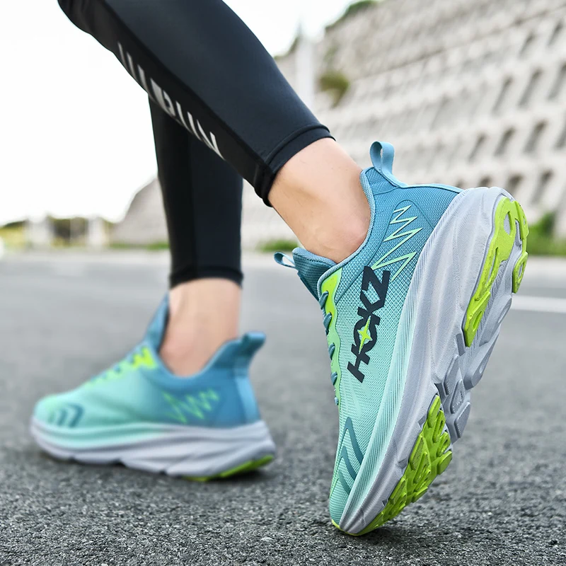 Нови спортни маратонки за бягане, студентски дишаща устойчива на плъзгане амортизирующая обувки за пътни бягане, мъжки обувки за тренировки, женски маратонки за улици Изображение 3