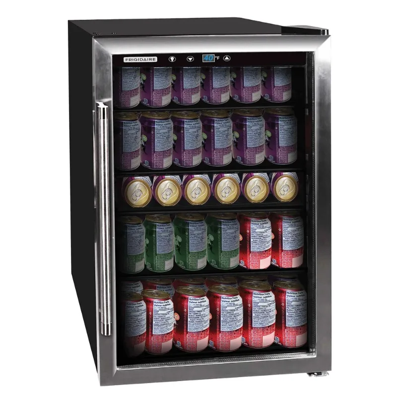 Хладилник за напитки Frigidaire обем 4,4 куб. метра за 126 кутии, EFMIS155, Неръждаема стомана Изображение 3