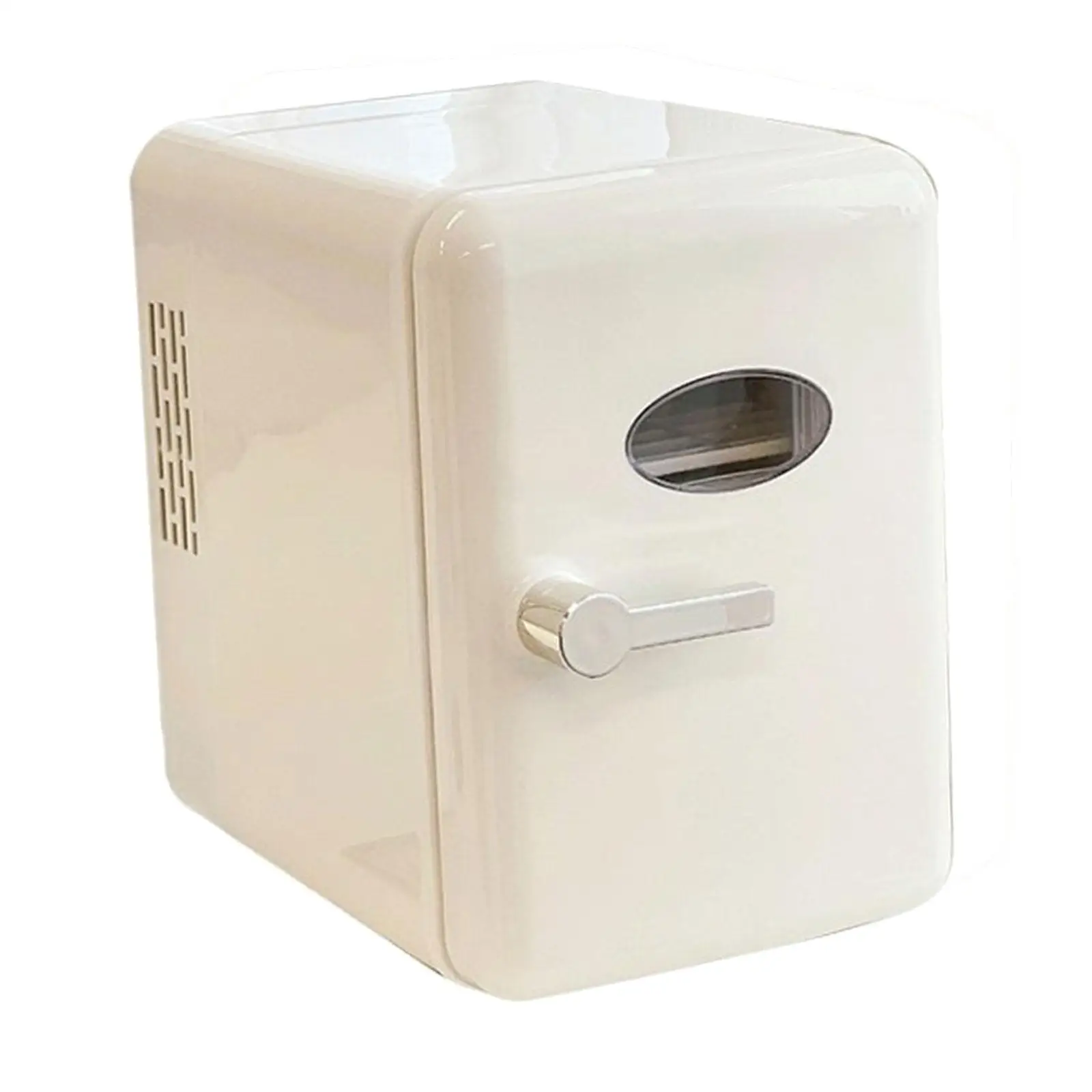 Електрическа мини охладител за 6 литра, компактен хладилник Jp 110V, бял, здрав, с регулируема температура, Многоцелеви, което е сладко за вашия офис, хотел Изображение 4
