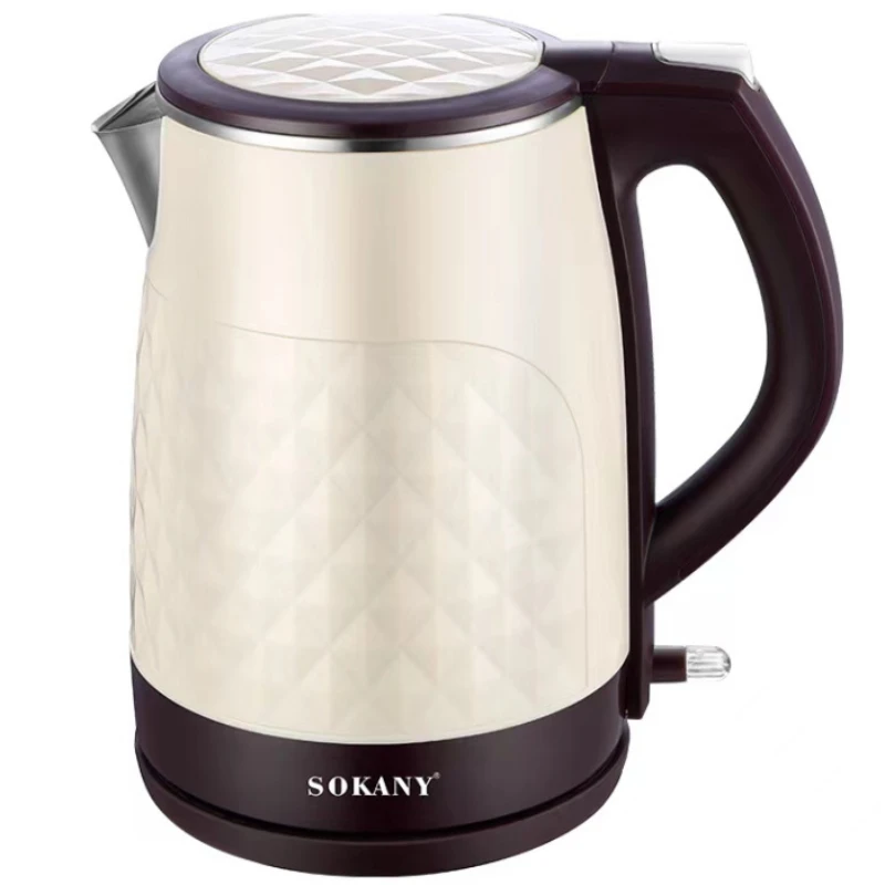 Електрическа кана SOKANY1090 Домакински електрически чайник от хранително-вкусовата неръждаема стомана автоматично изключване на електрозахранването и изолация Изображение 4