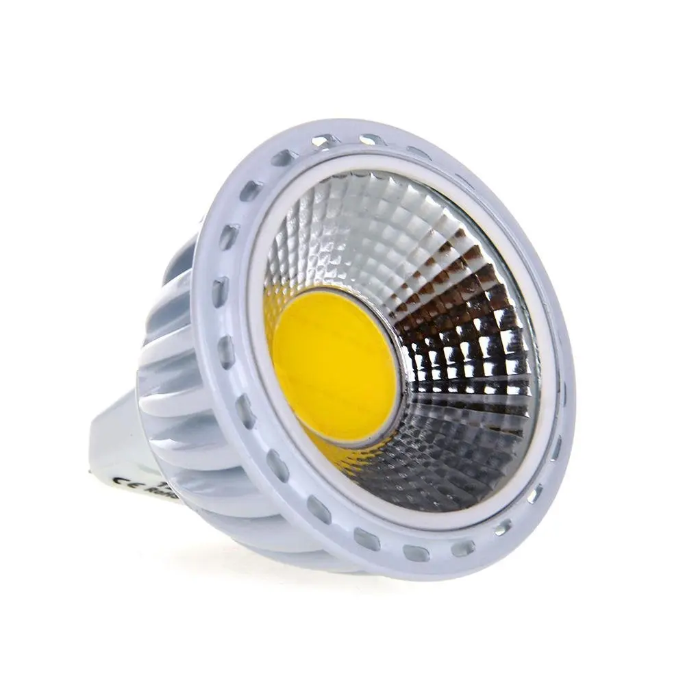 GU5,3/MR16 6W COB led лампа точков лампа с нажежаема жичка 420LM 60 ° 3000K Топло бяло DC 12V Изображение 4