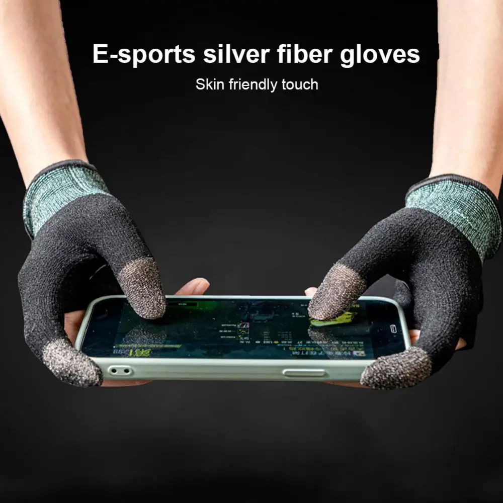 За мобилните игри Pubg Калъф за ръце с 1 чифт чувствителни ръкави за пръстите За геймърите, които играят на пръсти, противоскользящий гейм контролер за мобилни телефони Изображение 5
